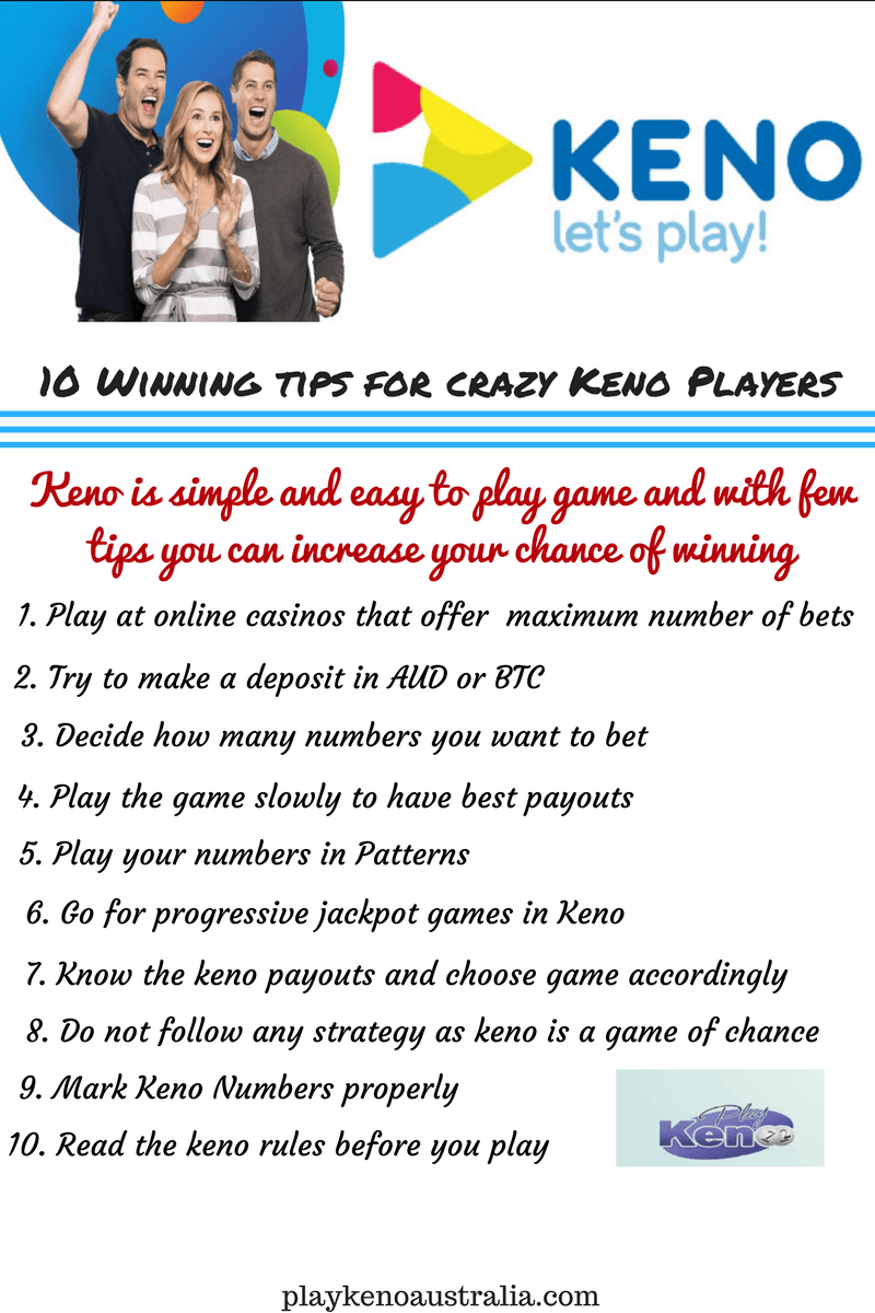 10 winning tips for keno