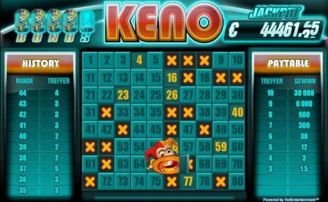 Keno Progressive Jackpot