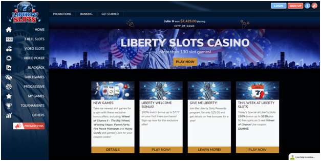 How to make a deposit at Liberty slots