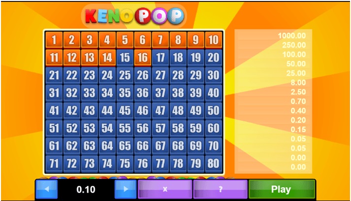 How to play Keno Pop