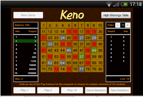 Keno App