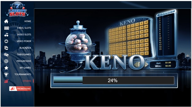 Keno at Liberty Slots