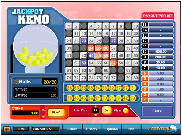 Keno free games to play- Jackpot Keno