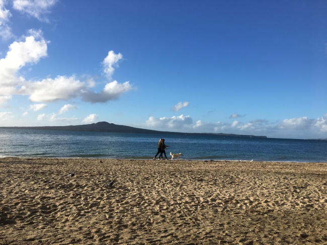 Lounge on the beach at mission bay