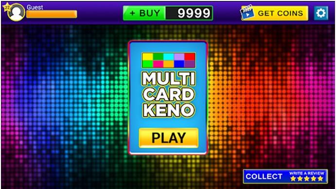 Multi Card Keno app