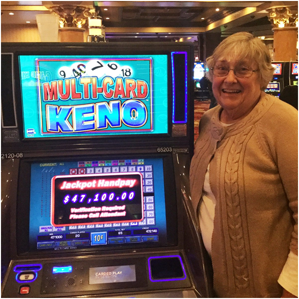 Multicard keno game at casino