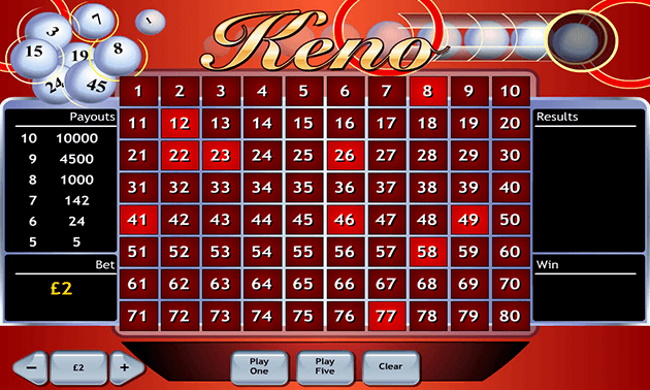 NetEnt online casinos offer the best keno odds on the Internet