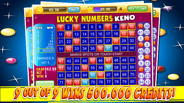Lucky keno numbers