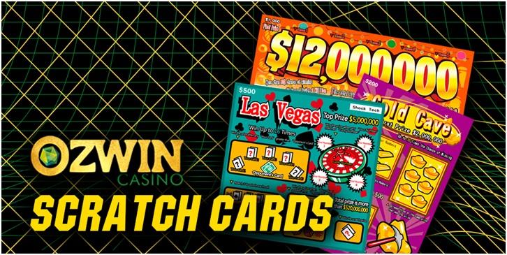 Scratch cards at Ozwin Casino