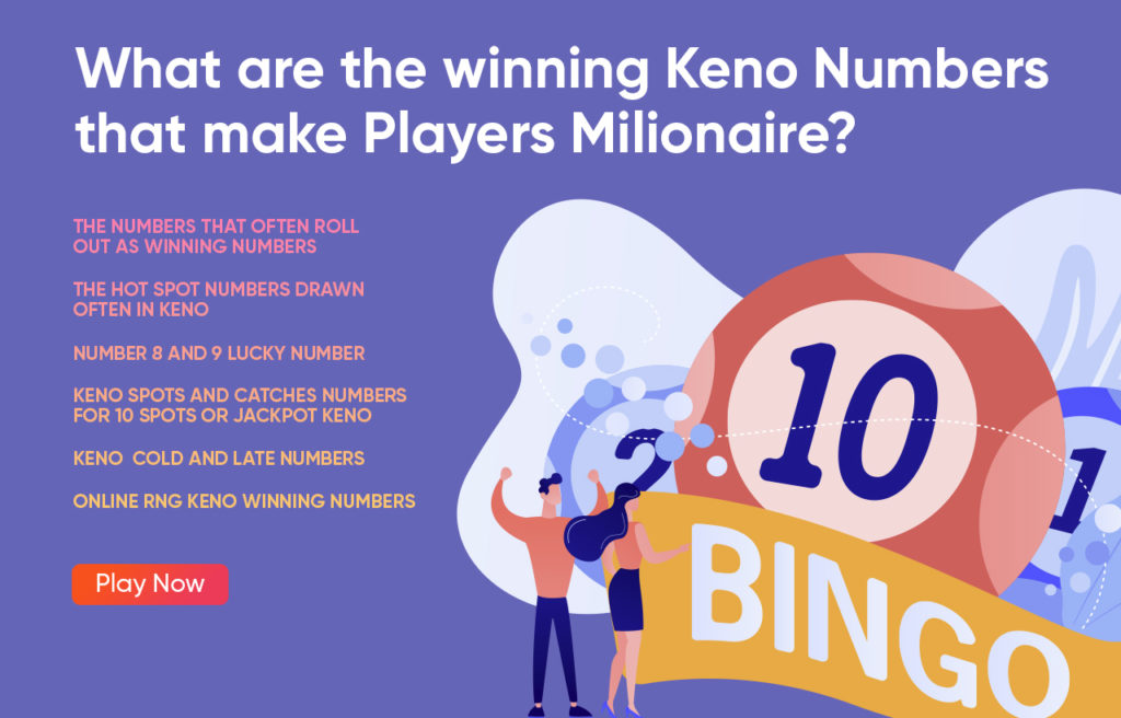 What are the winning Keno numbers that make players millionaire